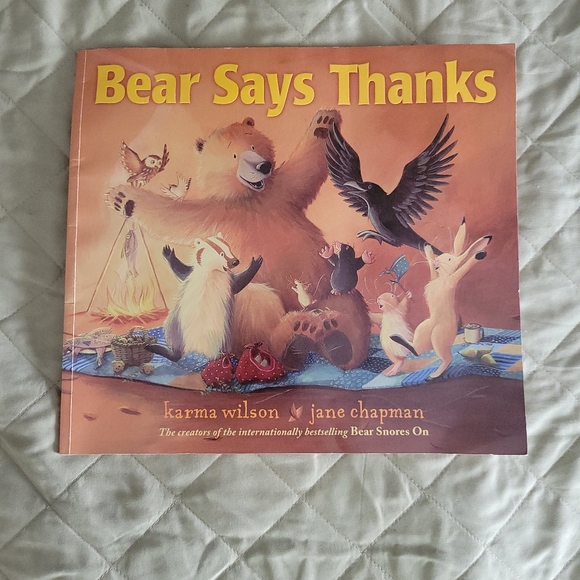 Bear Says Thankskarma By wilson jane chapman Children's Paper back book. - Picture 2 of 5